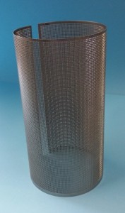 Perforated metal cylinder